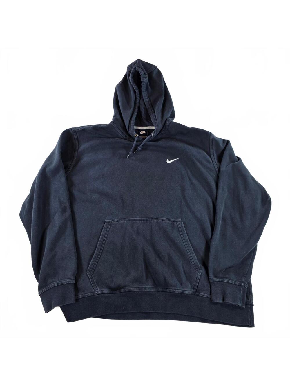 Nike Men's Hoodie 3XL Navy Blue Cotton Blend Casual Streetwear Sweatshirt